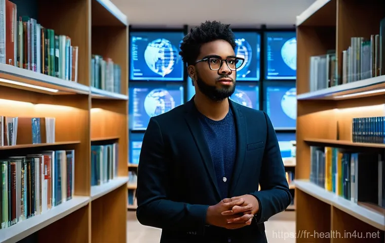 보건학 박사 과정 - **Prompt:** A diverse, determined young researcher, in their late 20s, dressed in smart casual attir...