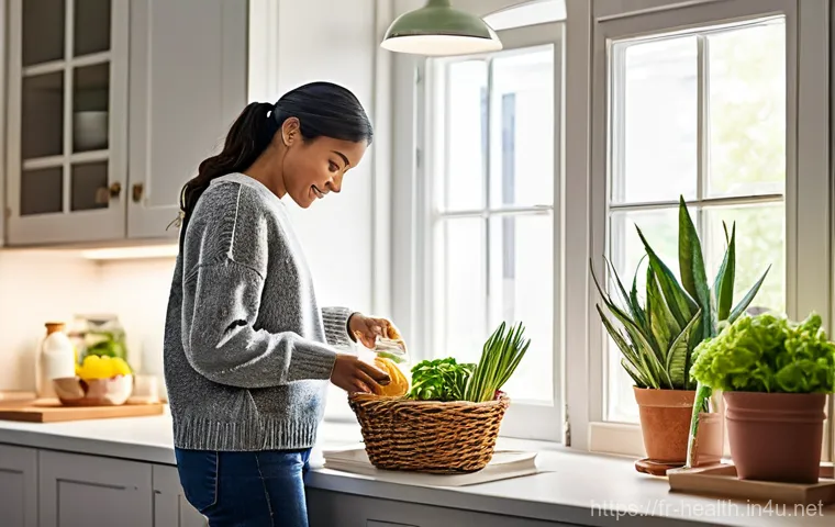 보건학과 환경 오염 - **Prompt:** A serene and vibrant image of a young adult (mid-20s to early 30s) standing in a sun-dre...